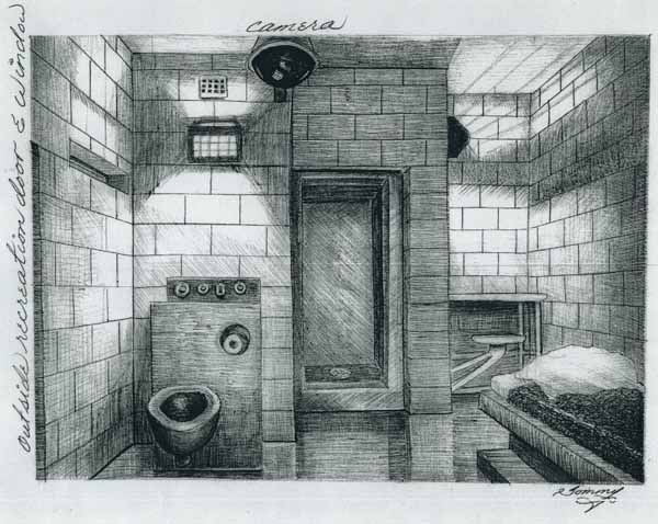The View of the Front of Thomas Silverstein's Prison Cell The View of the Front of Thomas Silverstein's Prison Cell