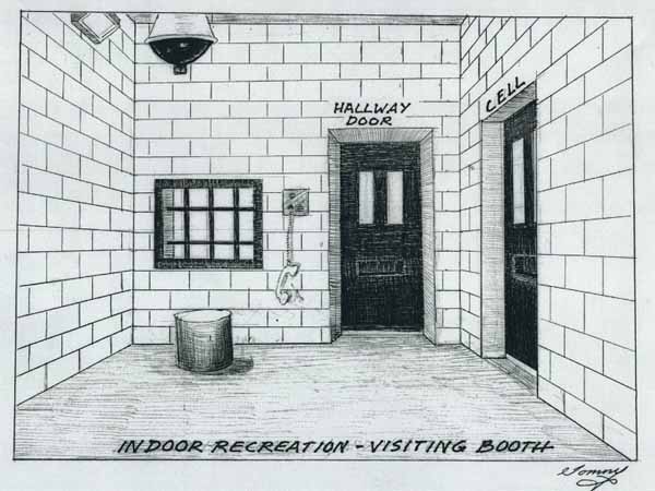 Indoor Recreation Room of Thomas Silverstein's Prison Cell Indoor Recreation Room of Thomas Silverstein's Prison Cell