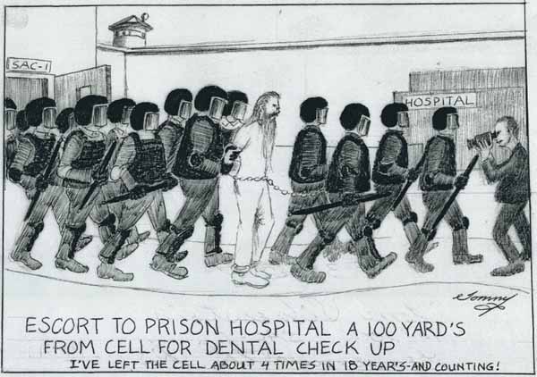 Thomas Silverstein Being Escorted to Prison Hospital Thomas Silverstein Being Escorted to Prison Hospital